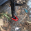 Almohadilla roja para pata de cabra de motocicleta 3