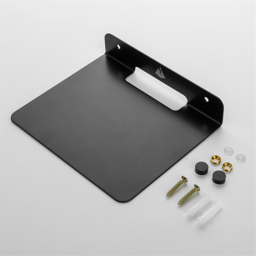 Metal Wall Shelf Speaker Stand for Bluetooth Speaker, Toy Shelf Black 2