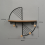 Floating Shelves Metal Wall Decor,Wood Wall Mounted Storage Shelf 5