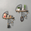 Floating Shelves Metal Wall Decor,Wood Wall Mounted Storage Shelf 3