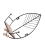 Leaves Shape Floating Shelves Metal Wall Decor,Home Decorations,Black 3