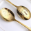 Gold Serving Spoons 6 Pieces, Stainless Steel Serving Utensils 4