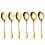 Gold Serving Spoons 6 Pieces, Stainless Steel Serving Utensils 1