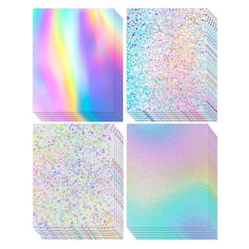 Holografischer Karton, Glitzer, Regenbogen, Spiegelpapier, dicker Karton