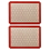 2Pcs Silicone Macaron Baking Mat - for Bake Pans Cookie Making (Red) 3