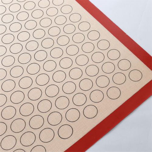 2Pcs Silicone Macaron Baking Mat - for Bake Pans Cookie Making (Red) 1