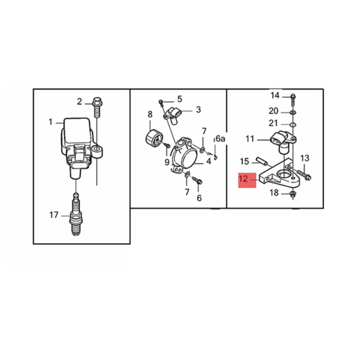 Suporte do sensor de posição do eixo de comando de ignição 30637802 para 1