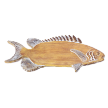 Vintage Style Resin Fish Shaped Jewelry Tray,Ring Dish