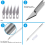 Basic Craft Vinyl Weeding Tools Set Silhouette Cameos Lettering Tool 4