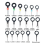 70 Piece Set Terminal Puller Removal Tool Connector Remover Tool 3