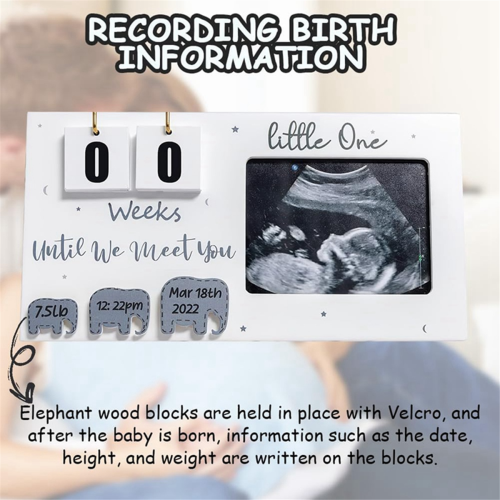 Baby-Sonogramm-Bilderrahmen, Countdown-Wochen, Bild schwanger 2