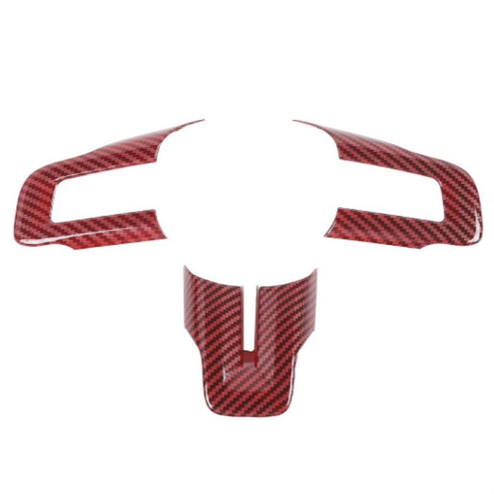 Carbon Fiber Steering Wheel Cover For 2016-2023 Red 4711222816305