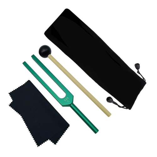 Tuning Fork, 528 Hz Tuning Forks for Healing Chakra,Green