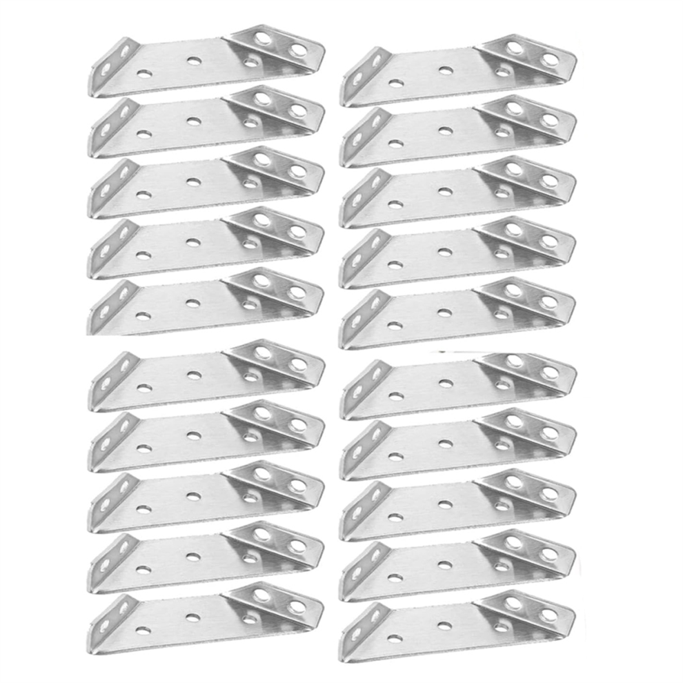 20Pcs Universal Furniture Corner Connector, Angle Fasten Connector 4712683700998