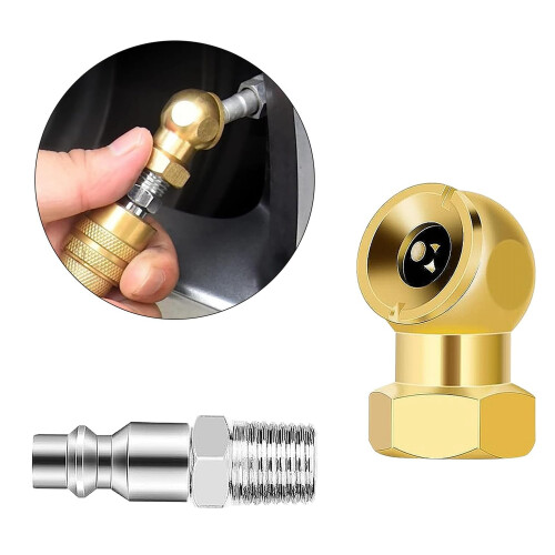 Conjunto de 4 tampas de pressão para bico de ar de 1/4 de polegada 1