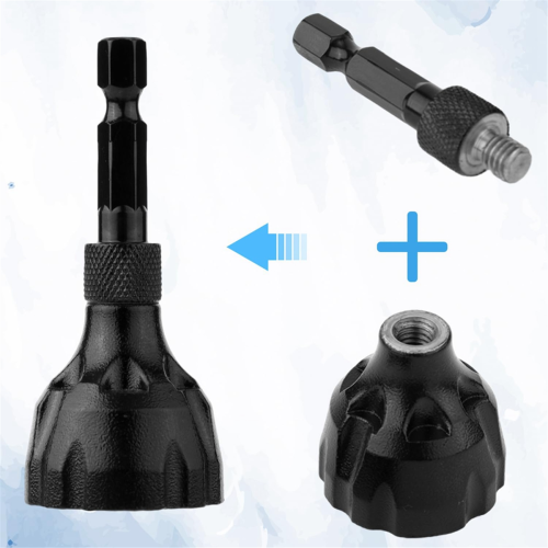 2 herramientas de desbarbado de chaflán externo, vástago hexagonal de 1/4 de pulgada. 2