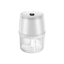 Elektryczny siekacz do czosnku USB 250 ml, bezprzewodowy siekacz do żywności, biały