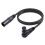 1 câble adaptateur d'extension XLR pour microphone, 1,8 m 1