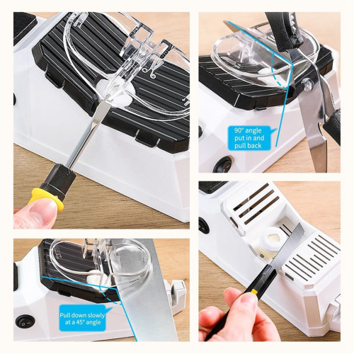 Electric Knife Sharpener for Kitchen Knives Sharpener Portable 2