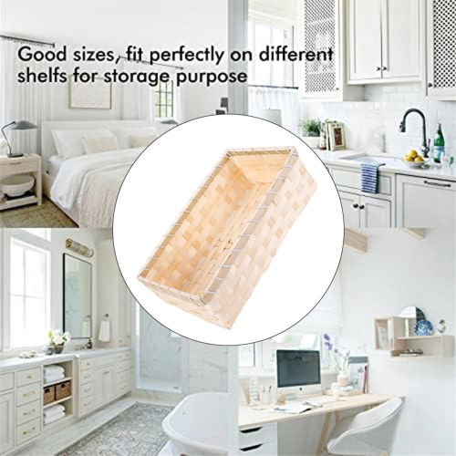 Natural Bamboo Basket Gift Hampers Retail Display Home Organizer 2