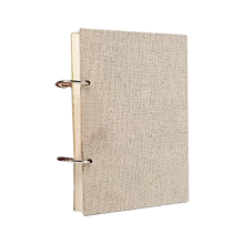 Retro spiraal schetsboek linnen hardcover 120 pagina's 160gsm (32K)