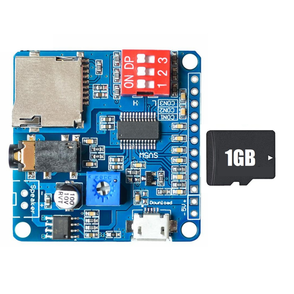 Voice Playback Module Mp3 Player Module+1Gb Memory Card 4712683704941