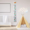 C Canvas Growth Chart for Kid -Unisex Kids Room Wall Decor- Measuring 4