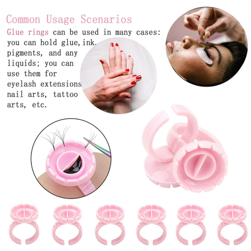 Glue Rings for Eyelash Extension,400PCS Glue Rings Lash Ring 2