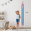 C Canvas Growth Chart for Kid -Unisex Kids Room Wall Decor- Measuring 3