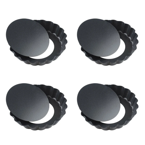 4 szt. 4 cale/10 cm mini foremki do muffinek i babeczek, forma do tarty i quiche