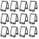 Black ID Badge Holder Vertical ID Card Holder ID Card Case Protector 1