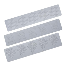 Tile Cake Fondant Mold 3 Pieces Honeycomb Mold Lace Silicone Mold