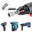 Conjunto de 5 adaptadores de mandril SDS-Plus para furadeira com encaixe hexagonal de 1/4". 4