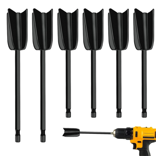 6Pcs Drill Mixer Attachment, Mixer Paddles for Mixing Paint Stirrer 1
