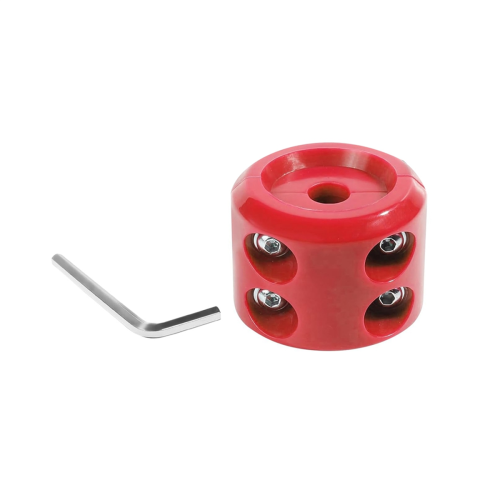 Protetor de cabo de guincho, batente de borracha para linha com chave hexagonal.