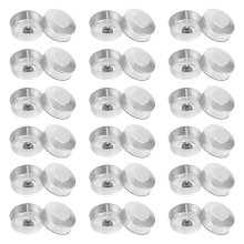Lot de 100 coupelles en aluminium pour bougies chauffe-plat avec mèches, idéales pour la création de bougies artisanales.