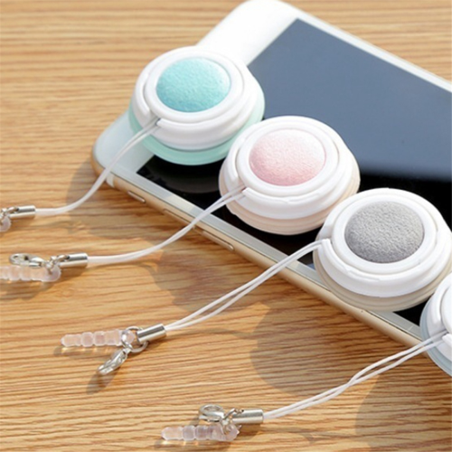 8PCS Macaron Mobile Phone Screen Cleaner Wiper Screen Brush with Deco 2