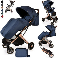 Baby Pushchair LIBREBON Lightweight Foldable Stroller with Foot Cover, Mommy Bag & Rain Cover