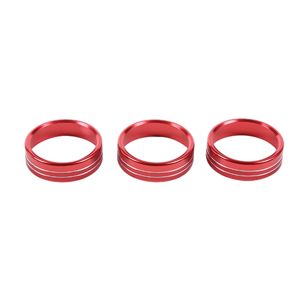 Air Conditioning Knobs Switch Ring Trim Interior Accessories (Red) Red 4712683785674