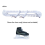 1 Paar Schlittschuhe Skating Blades Protector Schuhe Guards-Weiß 2