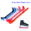 1 Paar Schlittschuhe Skating Blades Protector Schuhe Guards-Schwarz 6