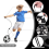 Rete da calcio per allenamento di calcio, 2 pezzi, nera 3