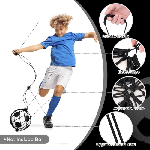 Rete da calcio per allenamento di calcio, 2 pezzi, nera 2