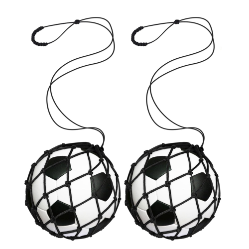 Rete da calcio per allenamento di calcio, 2 pezzi, nera