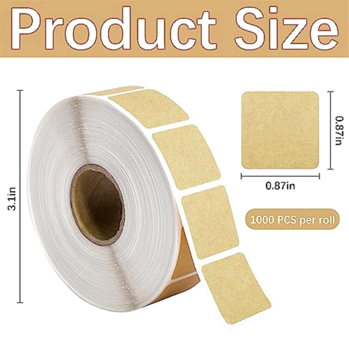 2000Pcs Premium Quality Square Target Pasters-2.2cm Self-Adhesive 1