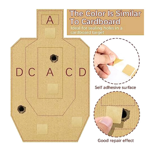 2000Pcs Premium Quality Square Target Pasters-2.2cm Self-Adhesive 2