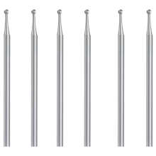 Ensemble de 6 fraises sphériques, tige de 3/32 pouce, fraises à sculpter (2,1 mm)