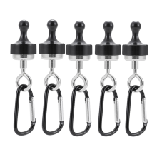 5PCS Magnetic Carabiner Keychain Camping Snap Clip
