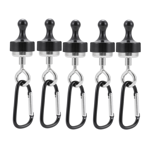 5PCS Magnetic Carabiner Keychain Camping Snap Clip