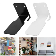 Stainless Steel Bookshelf Heavy-duty Stylish Floating Bookshelf Set,A